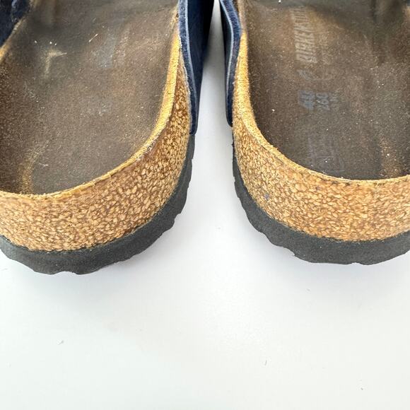 Birkenstock Womens Florida Birko-Flor Soft Bed Sandal Size 40 / 9 Vegan Blue - Picture 8 of 11